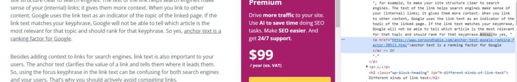 relevant anchor text example